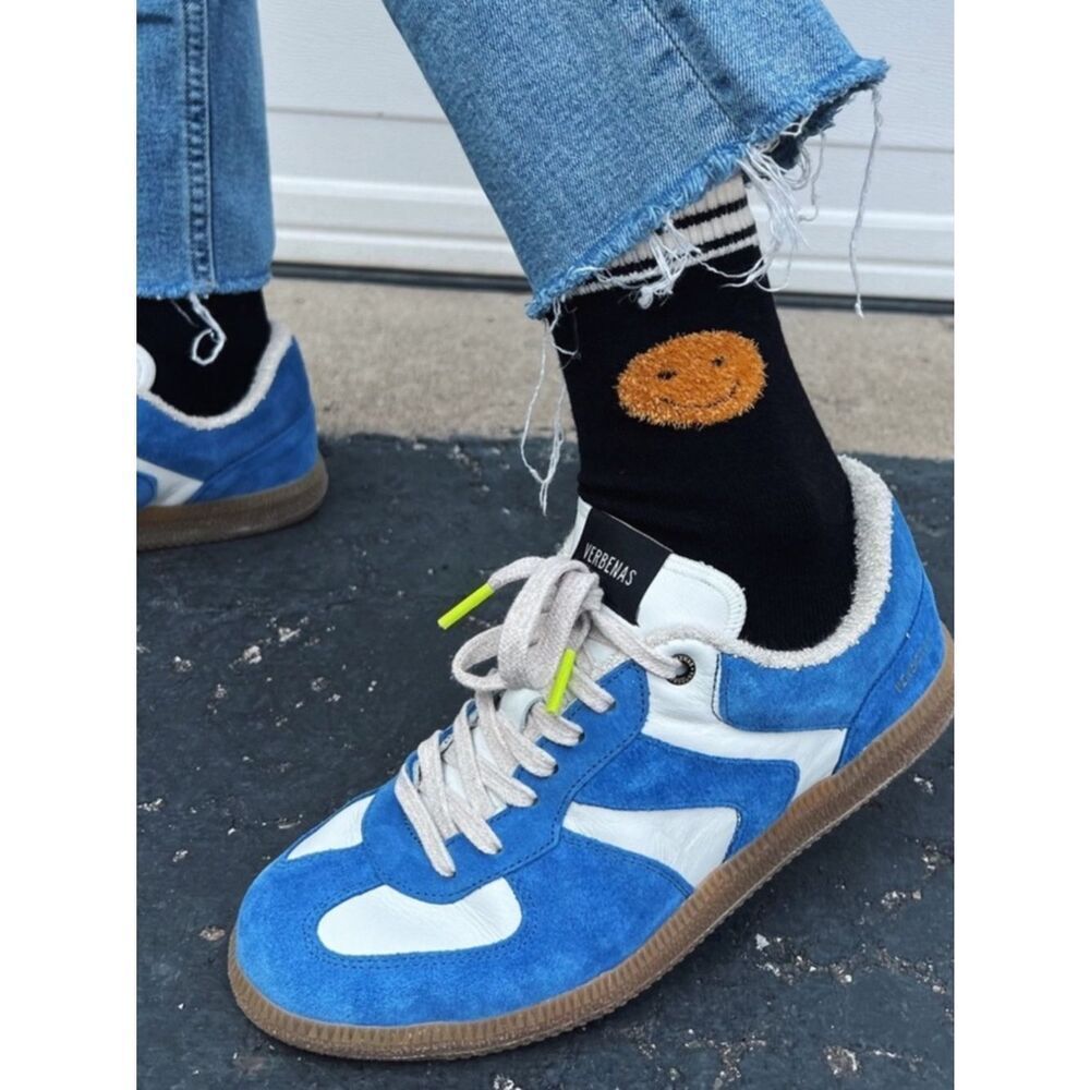 VERBENAS Made In Spain Leather Suede Statement Trendy Sneakers